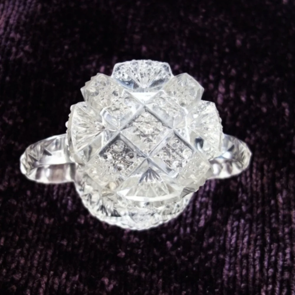 (ANTIQUE) Imperial Pressed Glass OPEN SUGAR BOWL
